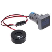 22MM 0-100A Digital Ammeter Current Meter Indicator Led Lamp Square Signal Light 2024 - buy cheap