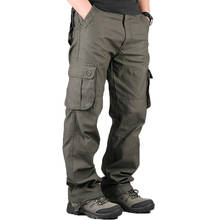 High Quality Men Cargo Pants Casual Mens Pant Multi Pocket Military Overall Mens Outdoors Long Trousers Sweatpants Track Pants 2024 - buy cheap