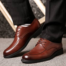 Горные завоеватели; Мужская официальная обувь; мужские туфли-оксфорды из натуральной кожи; коллекция 2019 года; модельные туфли; свадебные туфли; Кожаные броги на шнуровке 2024 - купить недорого