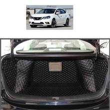 for Leather Car Trunk Mat Cargo Liner for Nissan Sylphy 2012 2013 2014 2015 2016 2017 2018 Pulsar Sentra Accessories 2024 - buy cheap