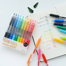 1 Набор Zebra JJ15 SARASA цветная нейтральная ручка с зажимом гелевые чернила ручка для письма 0,5 мм Япония 10 цветов офисные и школьные принадлежности 2024 - купить недорого