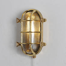 Retro brass wall lamp villa outdoor indoor aisle bathroom corridor waterproof wall lamp 2024 - buy cheap