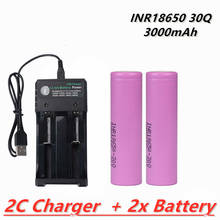 INR18650 30Q Samsung 18650 Battery 3000mah Hight Power Discharge li-ion Rechargeable Batteries 30A larger current + 18650Charger 2024 - buy cheap