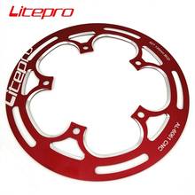Защитная пластина цепи Litepro 130BCD 48/50/52T, односкоростная Защитная крышка звездочки 2024 - купить недорого