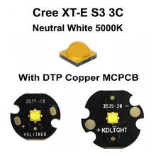 New Cree XT-E Neutral White 5000K LED Emitter with KDLITKER DTP Copper MCPCB (1 pc) 2024 - buy cheap