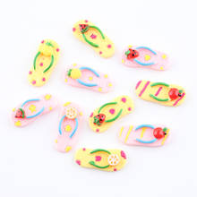 15*31mm bonito frutas decoradas menina chinelo resina cabochon flatback cameo ornamento acessórios menina jóias de cabelo contas de argila cameo 2024 - compre barato