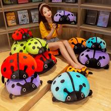 1pc 40/60/80CM kawaii Ladybug Plush Toys Real Life Insect Pillow Stuffed Soft Animal Dolls Cushion for Children Creative Present 2024 - buy cheap