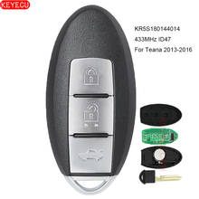 KEYECU 3 Buttons Smart Remote Key Fob 433MHz ID47 Chip for Nissan Teana 2013-2016 FCCID: KR5S180144014 2024 - buy cheap