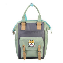 Women Shiba Inu Doge Backpacks Nylon School Bags for Teenagers Girls Laptop Backpacks Patchwork Backpack New 2024 - buy cheap