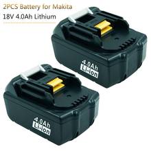 2 baterias de reposição para ferramentas elétricas, 18 volts, 4000mah, 4.store, bl1840, makita bl1830 bl181818181818181818181818400 829069-5 2024 - compre barato