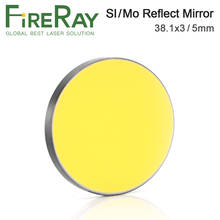 FireRay Co2 отражающее зеркало толщиной 3 мм 5 мм SI / MO отражающее зеркало d38.1мм для Co2 лазерной резки 2024 - купить недорого