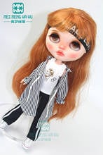 1pcs Blyth Doll Clothes Striped shirt, vest, sweatpants for Blyth Azone OB24 OB23 1/6 doll accessories 2024 - buy cheap