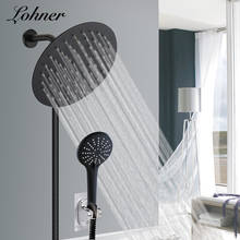 Black Shower Head Set Bagno Ducha Bathroom Doccia Pommeau Camping Douche Draagbare Chuveiro Lazienka Casa De Banho Douchette 2024 - buy cheap