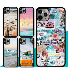Beach Summer Case For iPhone XR X XS MAX 11 13 Pro Max 12 mini SE 2020 5S 6S 8 7 Plus Rubber Cover 2024 - buy cheap