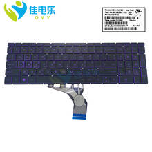 Thai Thailand backlight keyboard For HP Pavilion 15-DA DA0014DX 15T DA DB TPN C135 C136 250 255 G7 keyboards purple keys 7J1990 2024 - buy cheap