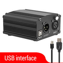 Micrófono bm 800 para ordenador, 48V, alimentación fantasma, bm800, para PC, Karaoke, estudio, alimentación fantasma USB con Cable XLR 2024 - compra barato