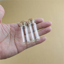 Mini tarros de corcho para botella de cristal, jarra de tubo de prueba pequeña para especias, DIY, decoración artesanal, 24 Uds., 22x50mm, 10ml 2024 - compra barato