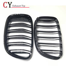 1 Pair Glossy Black Dual Slat Front Grille For BMW 5-Series GT F07 528i 535i 550i 2010-2016 2024 - buy cheap