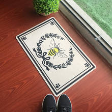 Private Custom Made Funny Mat Bee and Laurel Leaf Home Welcome Mat for Font Door Home Decor Door Mats Entrance Doormat 2024 - buy cheap