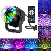 Lámpara LED RGB con efecto de bola de discoteca para fiesta, proyector láser de escenario, música, KTV, festival, dj 2024 - compra barato