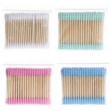 100Pcs Cosmetic Makeup Cotton Swab Stick Double Head Ear Buds Cleaning Tools New 2024 - buy cheap