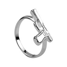 Hot Pistol Gun Shape Rings Fashion Trendy Punk Hip Hop Rock Rings Uzi Gun Rings Hip-hop Male Jewelry For Women Men Ring 2024 - buy cheap