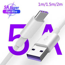 5A USB Type C Cable For Samsung S20 S10 Redmi Note 8 9 Huawei P30 Pro Mate 40 Fast Charge Mobile Phone Charging Wire White Cable 2024 - buy cheap