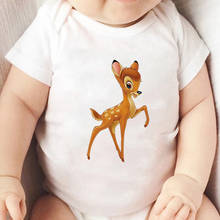 Infant Bodysuits White-tailed Deer Bambi Printed Baby Romper Harajuku Graphic Disney Baby Girl Boy Toddler Jumpsuit 2024 - buy cheap