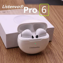 ListenVo Pro 6 беспроводные Bluetooth наушники TWS наушники HiFi музыкальные наушники pk i30 i80 i500 tws i9000 i90000 i99999 Pro tws 2024 - купить недорого