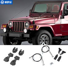 MOPAI Protective Frames for Jeep Wrangler TJ 1997-2006 Hood Latch Obstacle Eliminate Rope Limb Riser Kit for Jeep Accessories 2024 - buy cheap