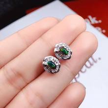 New Arrival Natural and Real Natural Real OPal Earrings S925 Sterling Silver Fine Elegant Jewelry for Women Wedding Earring 2024 - buy cheap