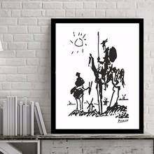 Abstract Don Quixote Graffiti Prints Posters Wall Art Canvas Painting Pictures for Living Room Home Decorations iCraft 2024 - buy cheap