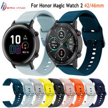 Para honra relógio mágico 2 42mm 46mm banda pulseiras de silicone 20mm 22mm pulseira de relógio para huawei relógio gt 2 correa 2024 - compre barato