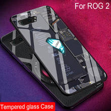 Роскошный Ретро-чехол из закаленного стекла для Asus ROG Phone 2, Защитные чехлы для Asus ROG Phone II ROG Phone 2, чехол 2024 - купить недорого