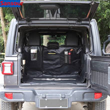 Sansour Stowing Tidying for Jeep Wrangler JL 2018+ Car Trunk Pet Seat Cover Mat Hammock for Jeep Wrangler JL 2019+ Accessories 2024 - buy cheap