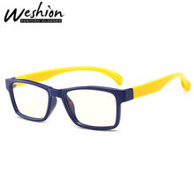 Sqaure-Gafas de luz azul para niños, anteojos con montura óptica Flexible, graduadas Vintage, antirreflectantes, TR90, UV4 2024 - compra barato
