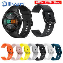 Correa de silicona para Samsung Galaxy Watch, pulsera deportiva suave de 20mm, 22MM, 42mm, 46MM, Active 2 40 para Huami Watch GT 2 2024 - compra barato