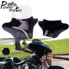 Moto Black Front Outer Batwing Headlight Fairing for Harley Road King Softail FLSTF FLST Chopper Cruiser Yamaha Dragstar V-Star 2024 - buy cheap