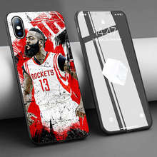 Coque james harden temer a barba macio silicone caso do telefone para o iphone 11 pro max x 5S 6s xr xs max 7 8 plus caso capa de telefone 2024 - compre barato