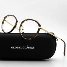 Gafas ópticas sin prescripción para hombre y mujer, lentes de Metal con montura Irregular, ultraligeras, lectura escolar Retro, 2640 2024 - compra barato
