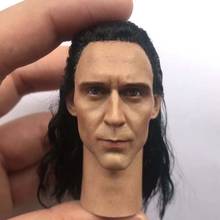 1/6 Scale Loki Head Sculpt with Real Hair Giants Gods Male Soldier Thomas William Hiddleston Head Carving  Action Figure Toy 2024 - buy cheap
