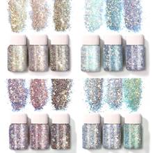 12 Colors Holographic Chunky Glitter Sequins for Face Body Eye Hair Nail Decoration DIY Crafts Flakes 2024 - buy cheap
