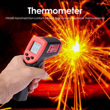 Портативный Бесконтактный инфракрасный термометр HW600, ЖК-дисплей, измеритель температуры, цифровой Промышленный Лазерный пирометр, термометр 2024 - купить недорого