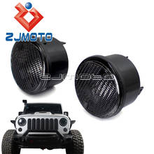 2 luzes led para indicação do pisca-pisca dianteiro, lente personalizada para jeep wrangler jk 2006-2012, acessórios de carro, tampa da lâmpada 2024 - compre barato