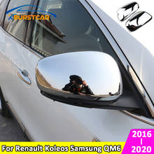Xburstcar for Renault Koleos Samsung QM6 2016 - 2020 2Pcs Car Chrome Rearview Rear View Mirror Protection Cover Stickers Parts 2024 - buy cheap