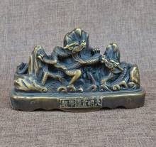 Copper Statue Brass penholder dragon pen holder stationery copper office Crafts Ornament penholder 2024 - buy cheap