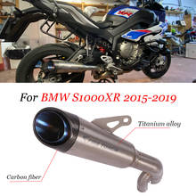 Sistema de escapamento para motocicleta, silenciador de liga de titânio, para bmw s1000xr 2015 2016 2017 2018 2019 2024 - compre barato