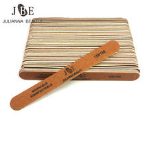 New 100Pcs Brown Wood Nail File 120/180 Grit Nail File Buffer Wooden Grinding Shaping Polishing Pedicure Manicure Nails Art Tool 2024 - buy cheap