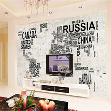 Milofi custom 3D large mural wallpaper digital map stone wall TV background wall decorative painting 2024 - buy cheap