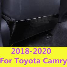 Para toyota camry 8th sedan 2018-2020 assentos de aço inoxidável cuidado protetor anti-pontapé almofada assento capa interior automotivo modificado 2024 - compre barato